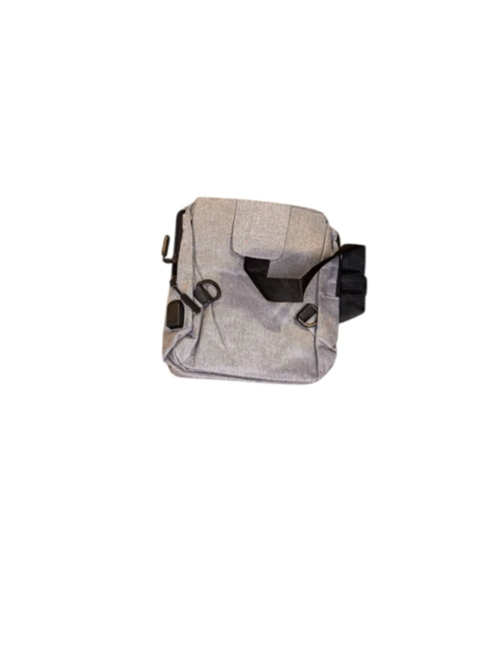 Lior crossbody bag with usb connector gray